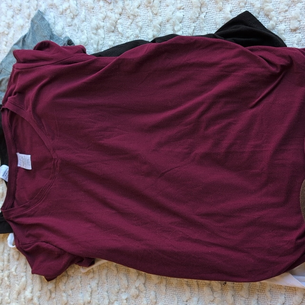 Time And Tru Maternity Base Layer Basic Tee Set O… - image 7